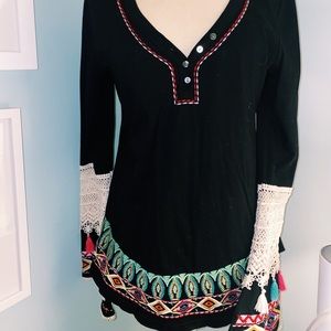 Judith March Black Blouse